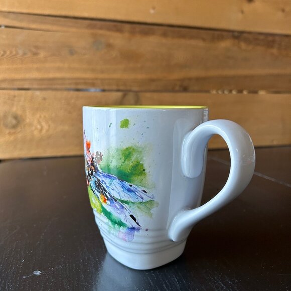 Dean Crouser Ceramic Dragonfly Coffee Mug Cup Watercolor Painting Collectible - Picture 8 of 13